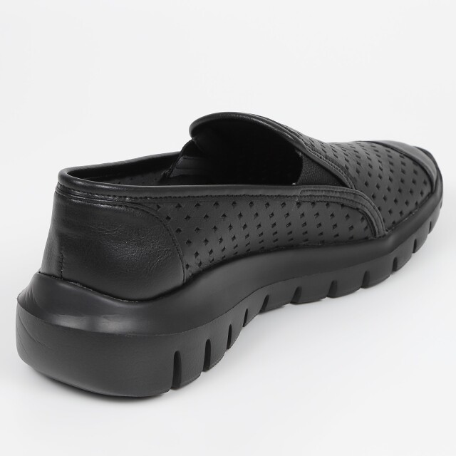 BARCLAY（バークレー）パイロンソールパンチングスリッポン ブラック