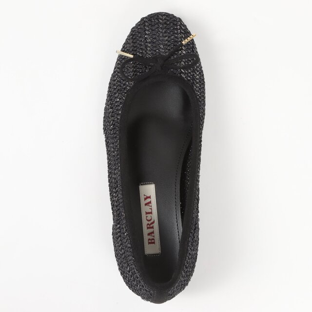 ★Burberry★ ブラック メッシュ バレエシューズ ウィメンズ デザイナー ローファー＆バレリーナ フラット