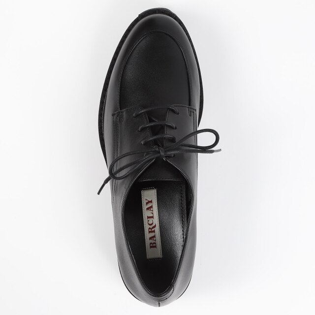 BARCLAY（バークレー）厚底レースアップシューズ ブラック｜BARCLAY