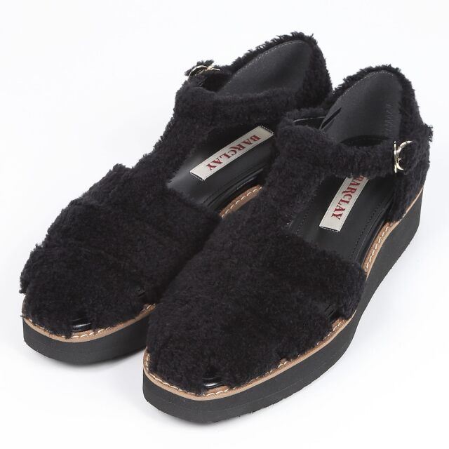 BARCLAY（バークレー）ボアグルカサンダル　ブラック