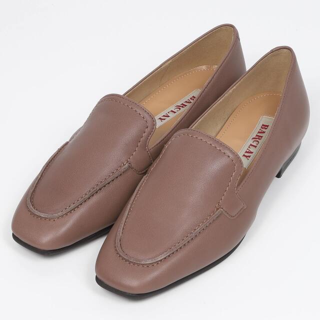 BARCLAY（バークレー）シンプルオペラシューズ　ダークベージュ