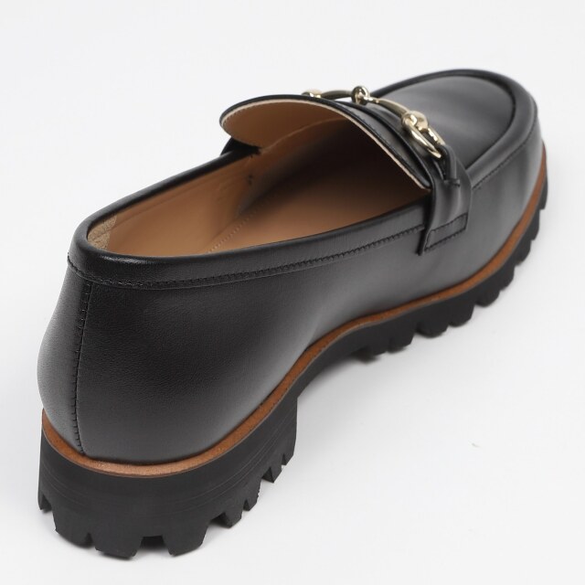 BARCLAY（バークレー）ビット厚底ローファー ブラック｜BARCLAY