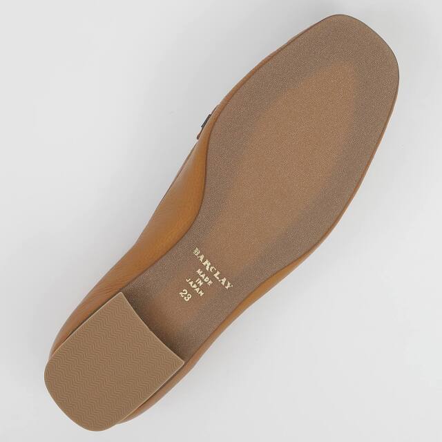 BARCLAY（バークレー）パンチングモカシンパンプス キャメルコンビ
