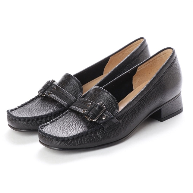 BARCLAY（バークレー）定番モカシンパンプス　ブラック