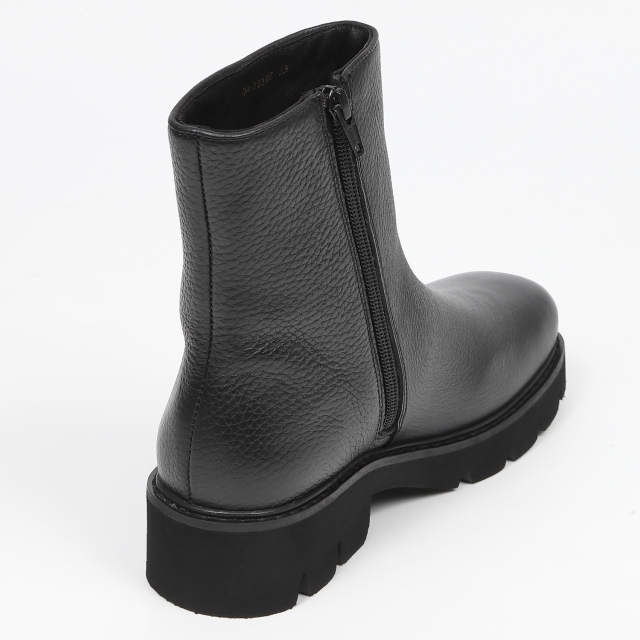 BARCLAY（バークレー）シンプル厚底ブーツ ブラック｜BARCLAY