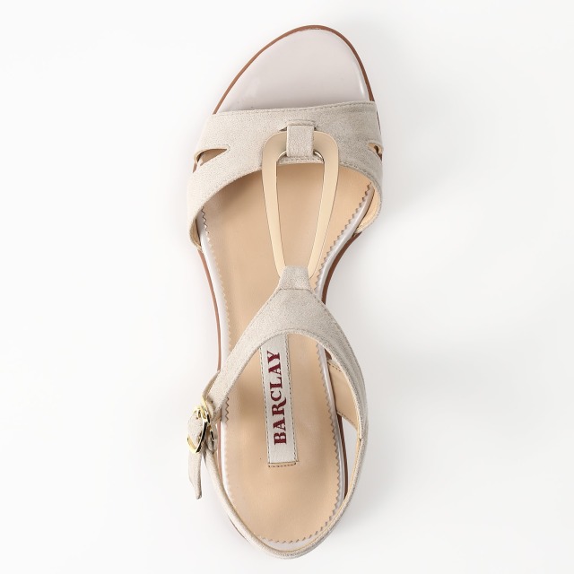 OUTLET】BARCLAY（バークレー）レディサンダル ライトベージュ
