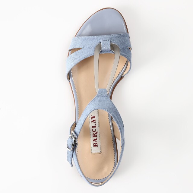 OUTLET】BARCLAY（バークレー）フラットサンダル ライトブルー