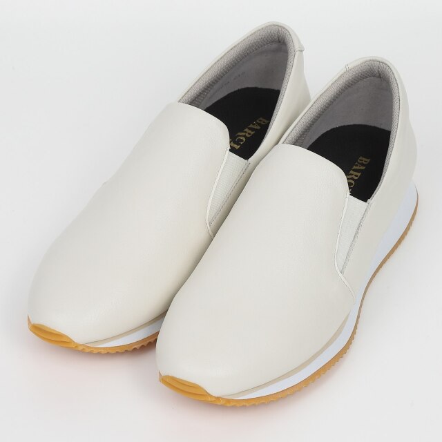 BARCLAY（バークレー）　ボロネーゼ製法スリッポンスニーカー　ホワイト