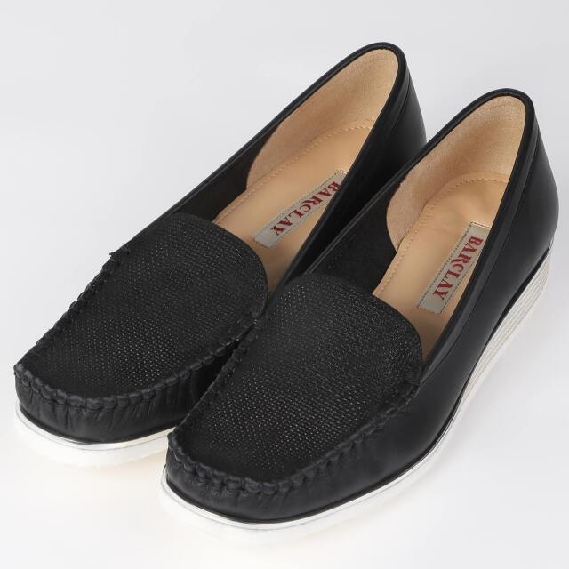 【OUTLET】BARCLAY（バークレー）モカスリッポン ブラック