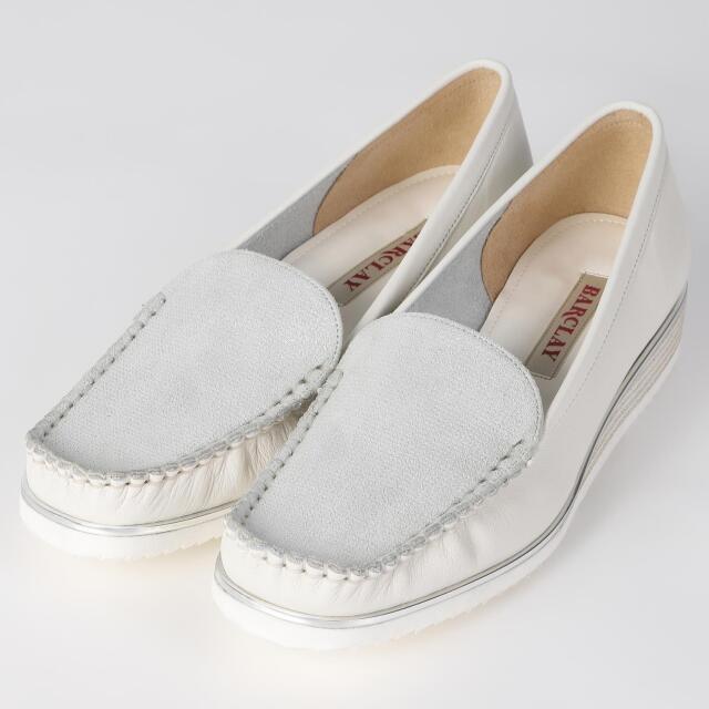 【THE ROW】ルッカ レザー モカシン アイボリー OUTLET】BARCLAY(バークレー)モカスリッポン アイボリー2