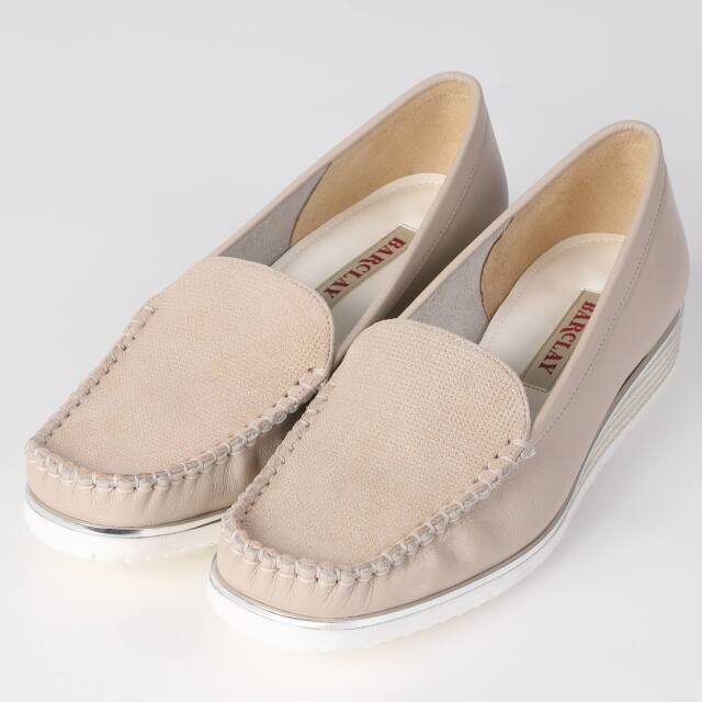 【OUTLET】BARCLAY（バークレー）モカスリッポン ライトベージュ2
