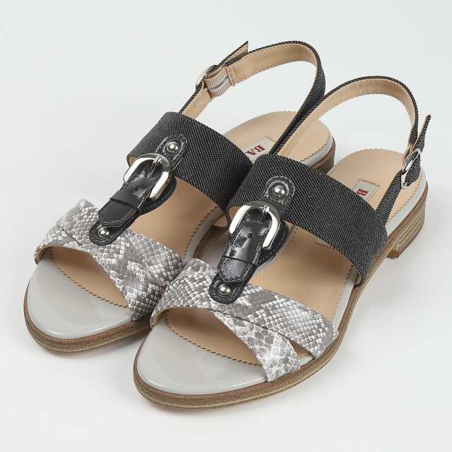 BARCLAY(バークレー) カジュアルサンダル ブラックファブリック