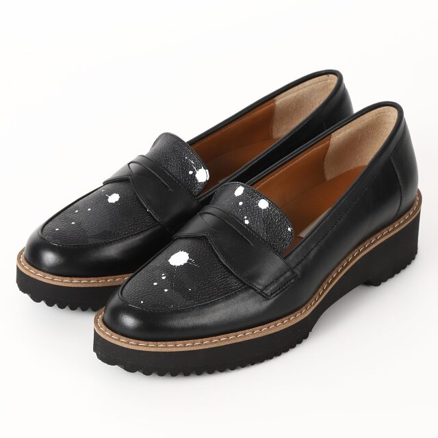 【OUTLET】BARCLAY × GENTIL BANDIT カモフラ柄ローファー【直営店限定】 ブラックスムース×カモフラ