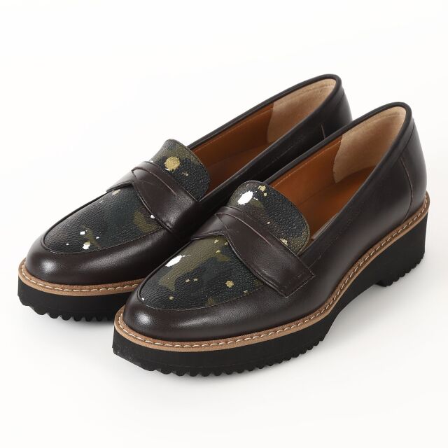 【OUTLET】BARCLAY × GENTIL BANDIT カモフラ柄ローファー【直営店限定】 DBRスムース×カモフラ