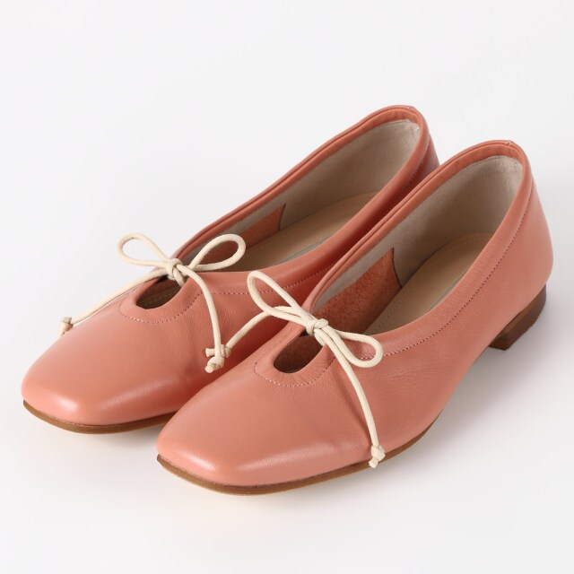 【OUTLET】BARCLAY（バークレー） ソフトレザーフラットシューズ オレンジ