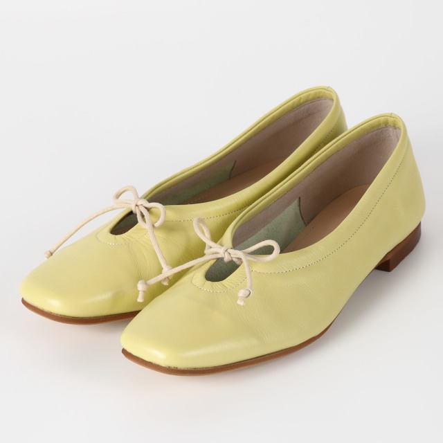 【OUTLET】BARCLAY（バークレー） ソフトレザーフラットシューズ イエロー
