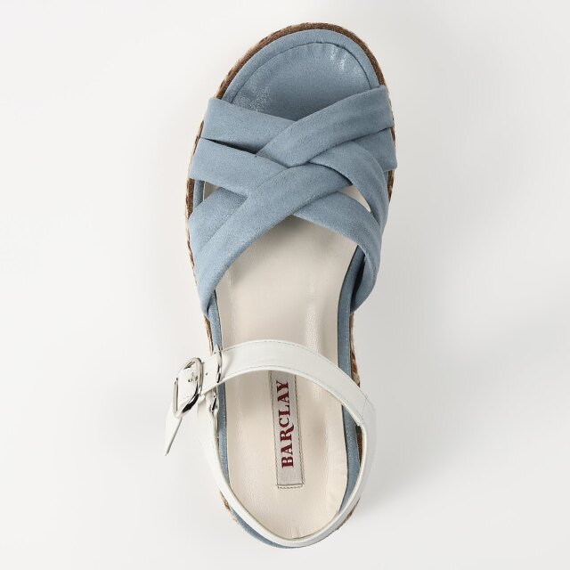 OUTLET】BARCLAY（バークレー）厚底フラットサンダル ライト