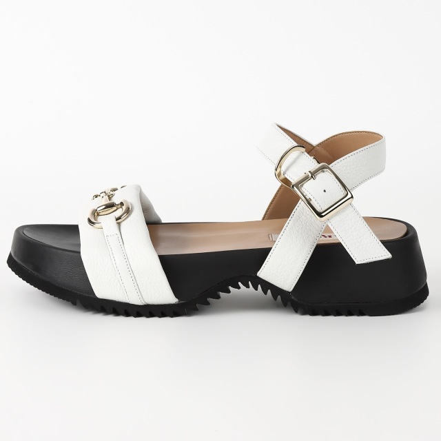 OUTLET】BARCLAY（バークレー） 厚底ビットサンダル アイボリー