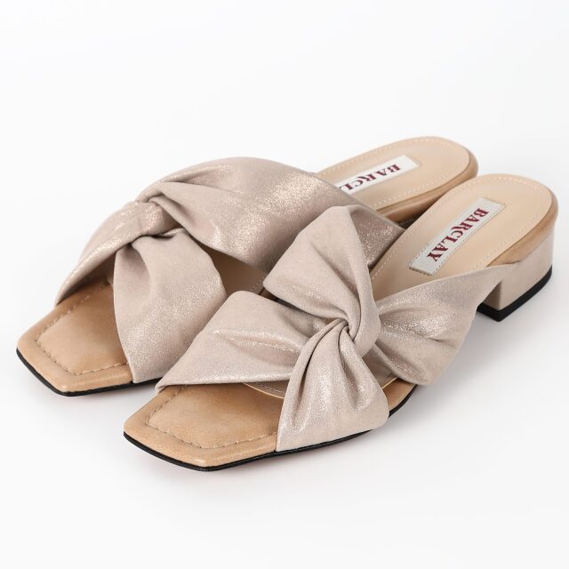 【OUTLET】BARCLAY チューブサンダル　ピンクゴールド