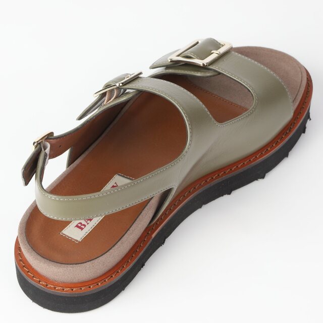 OUTLET】BARCLAY（バークレー）ダブルベルトサンダル カーキ