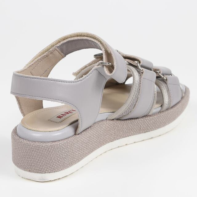 BARCLAY（バークレー）2連ベルトスポーツサンダル グレー