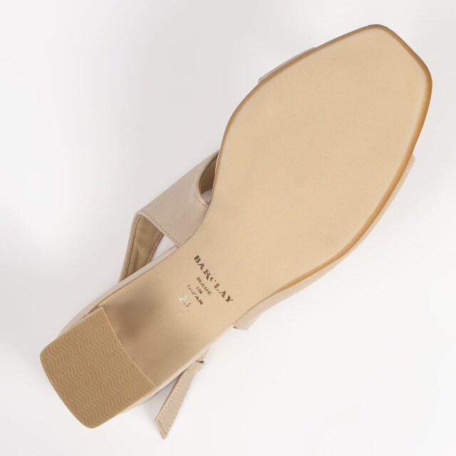 BARCLAY（バークレー）6cmストレートヒールサンダル ベージュ｜BARCLAY