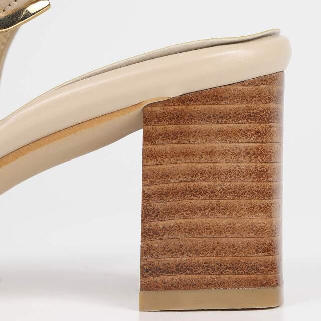 BARCLAY（バークレー）6cmストレートヒールサンダル ベージュ｜BARCLAY