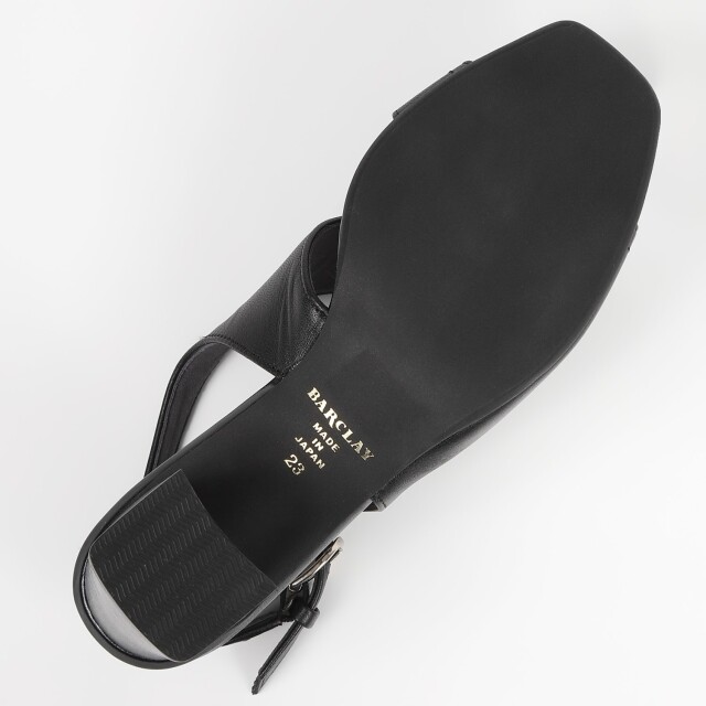 BARCLAY（バークレー）6cmストレートヒールサンダル ブラック｜BARCLAY