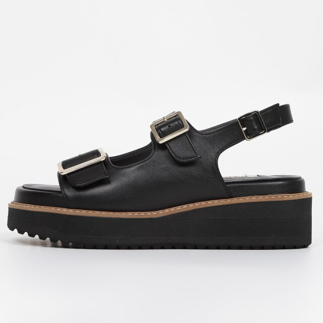 SALT&CHOCOLATE ◆ ダブルバックルグレーディエーターサンダル OUTLET】BARCLAY（バークレー）ダブルベルトサンダル カーキ