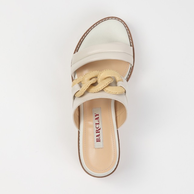 biscuit　レディース　GB XS BARCLAY（バークレー）ラフィアチェーンビットリラクシーサンダル