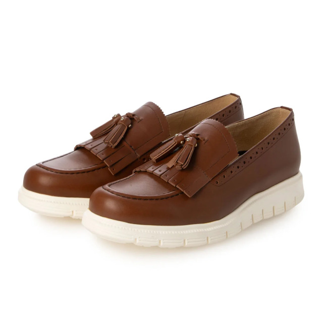 【OUTLET】PRIXD'OR（プリドール）タッセルデザインスニーカーローファー 　ブラウン