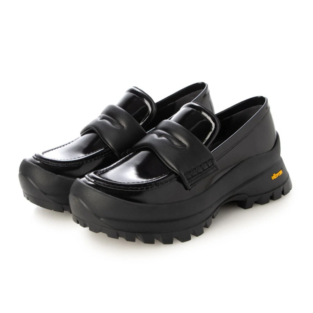 【OUTLET】PRIXD'OR（プリドール）ボリュームソールローファー 　ブラック