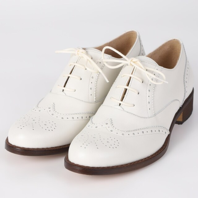 【OUTLET】BARCLAY（バークレー）定番レースアップシューズ　アイボリー