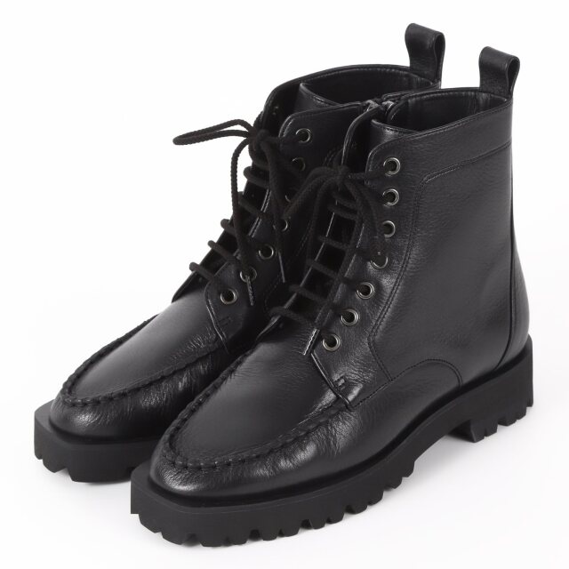 【OUTLET】BARCLAY（バークレー）タンクソールレースアップブーツ　ブラック