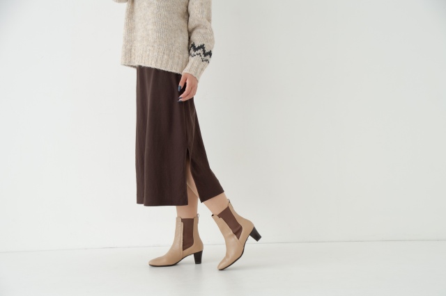 BALLY グレー ブラウン 高ヒール ショートブーツ OUTLET】BARCLAY（バークレー）外ジップショートブーツ ライト