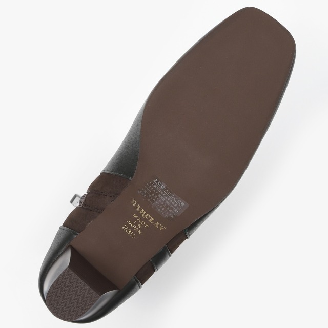 BARCLAY（バークレー）サイドベルト付ショートブーツ ダークグリーン