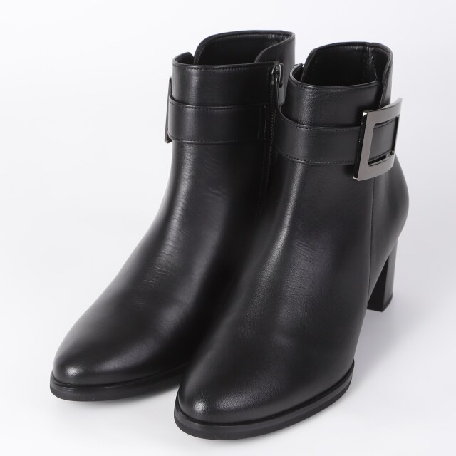BARCLAY（バークレー）バックルショートブーツ ブラック