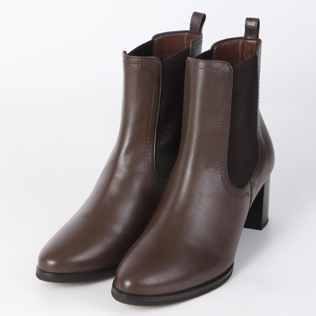 【OUTLET】BARCLAY（バークレー）サイドゴアショートブーツ　チョコ