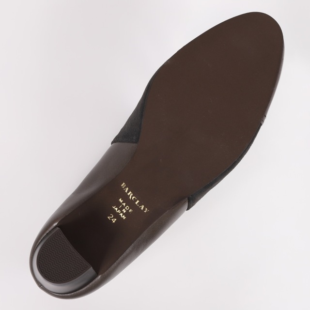 BARCLAY（バークレー）異素材コンビブーティー ダークグレー｜BARCLAY