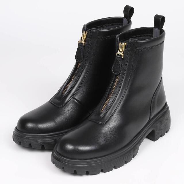 【OUTLET】BARCLAY（バークレー）センターファスナーショートブーツ　ブラック