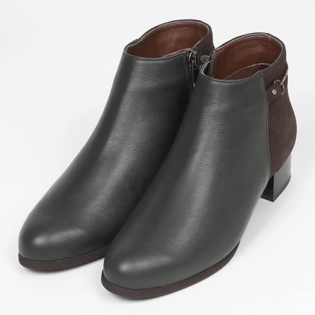 【SALE】BARCLAY（バークレー）バックチェーンブーツ　ダークグリーンコンビ