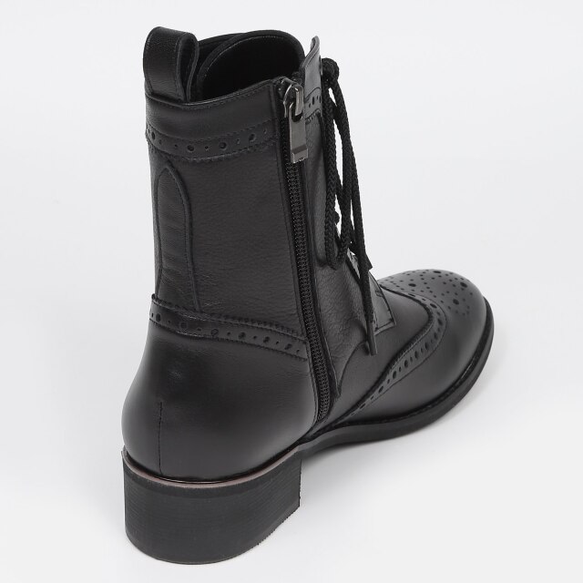 BARCLAY（バークレー）ウイングチップレースアップブーツ ブラック