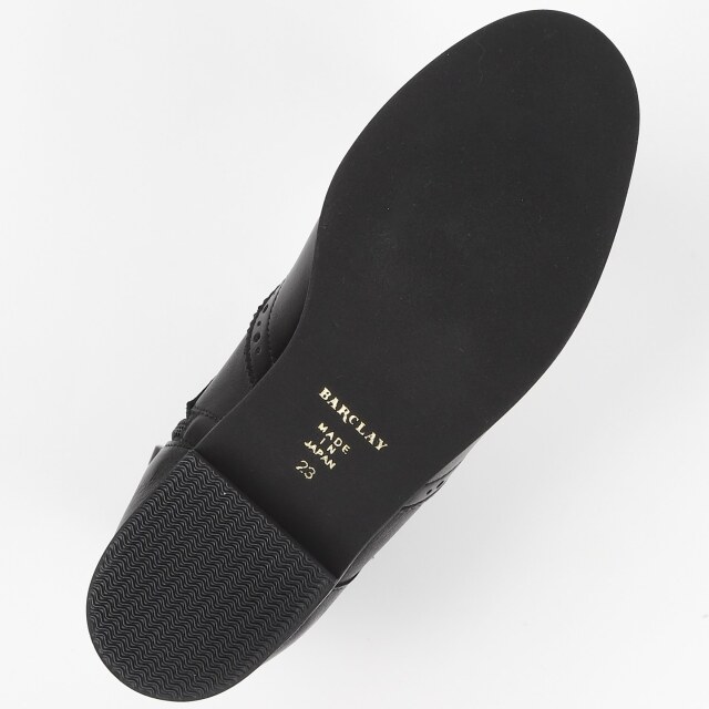 BARCLAY（バークレー）ウイングチップレースアップブーツ ブラック