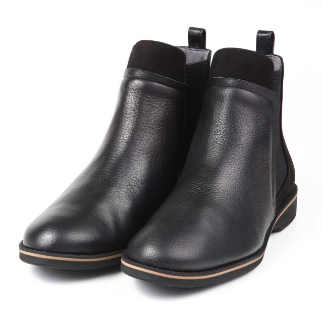 【OUTLET】BARCLAY（バークレー）変形サイドゴアブーツ　ブラック