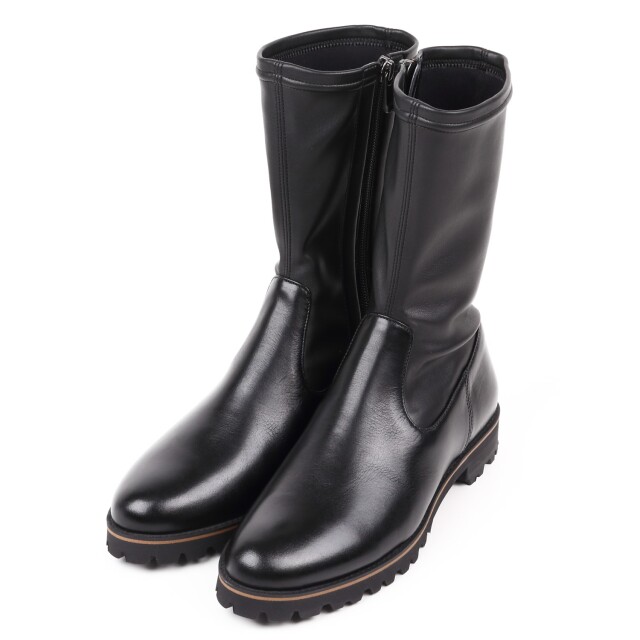 【OUTLET】BARCLAY（バークレー）タンクソールストレッチブーツ　ブラック