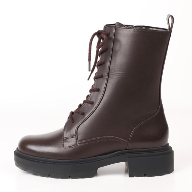 OUTLET】BARCLAY（バークレー）厚底レースアップブーツ チョコ