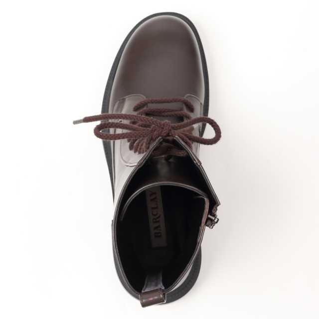 OUTLET】BARCLAY（バークレー）厚底レースアップブーツ チョコ