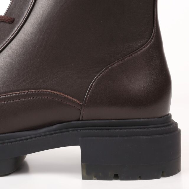 OUTLET】BARCLAY（バークレー）厚底レースアップブーツ チョコ