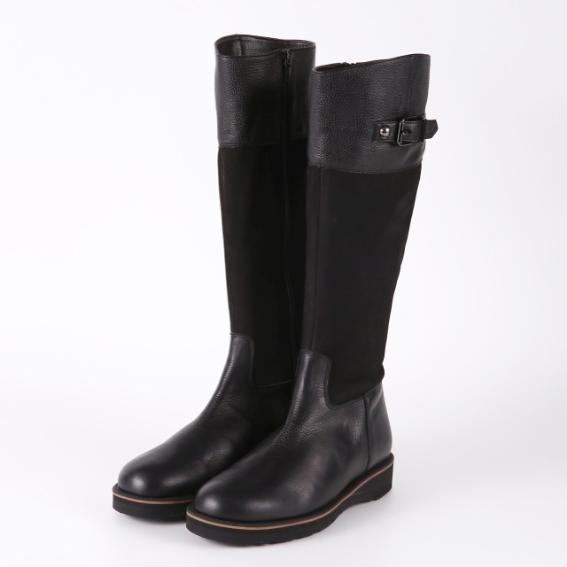 【OUTLET】BARCLAY（バークレー）ロングブーツ　ブラックコンビ