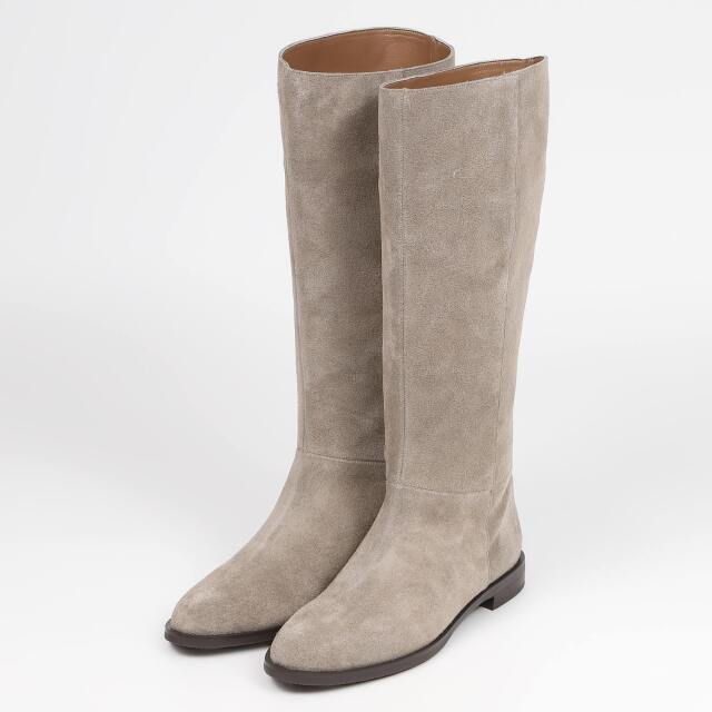 【OUTLET】BARCLAY（バークレー）ルーズロングブーツ ベージュベロア